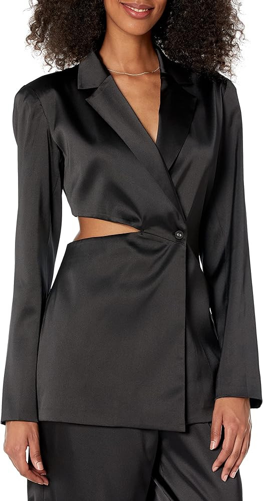 Porsha Williams x The Drop Women's Black Cut-out Waist Blazer | Amazon (US)