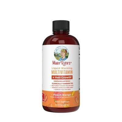 MaryRuth's Morning Multimineral + Hair Growth Liquid Drops - Peach Mango - 15.2oz | Target