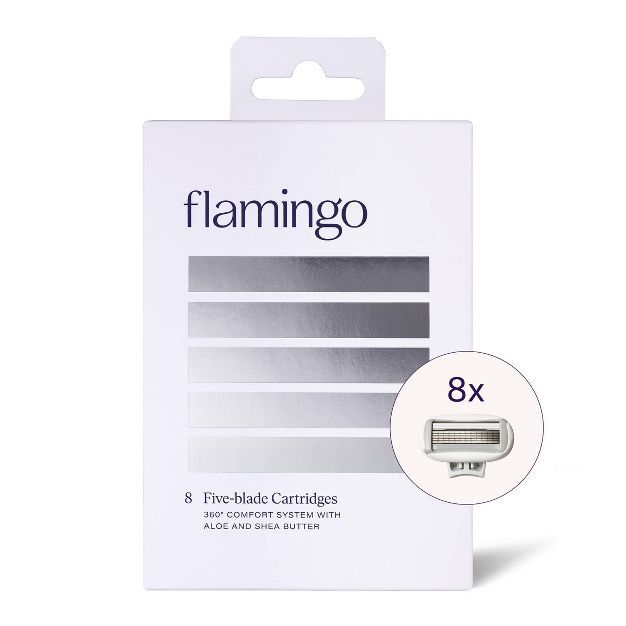 Flamingo Women's Razor Blade Refills - 5-Blade Refill Cartridges - 8ct | Target