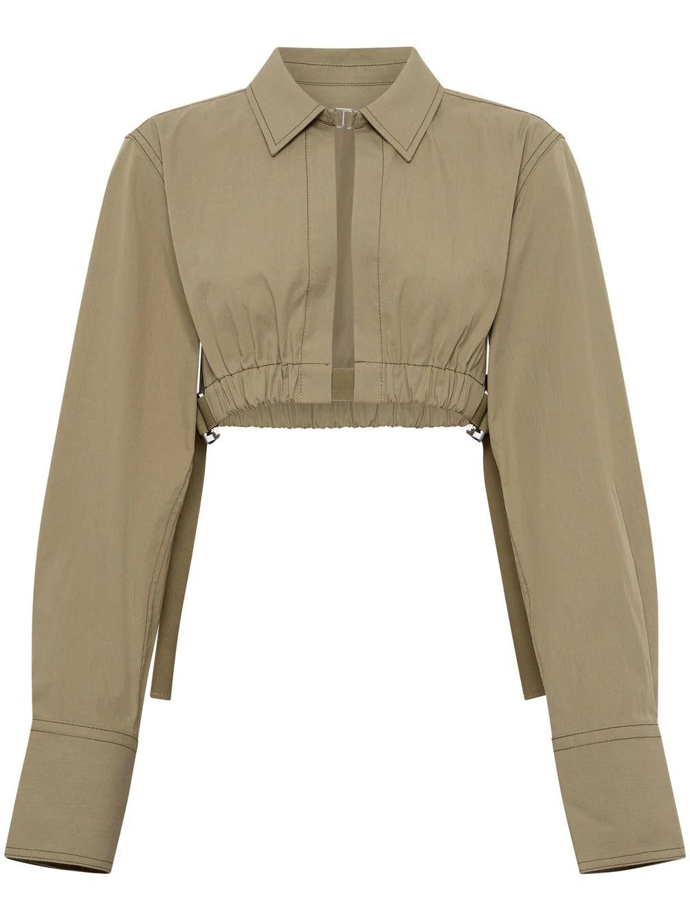 Dion Lee Cropped Elasticated Shirt  - Farfetch | Farfetch Global