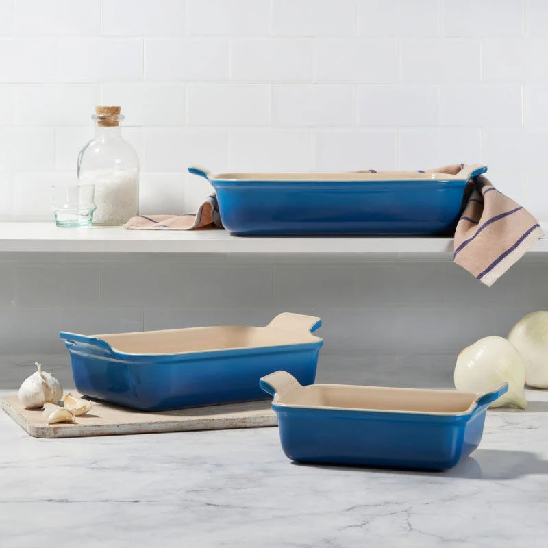 Heritage 3-Piece Rectangular Baking Dish Set | Le Creuset