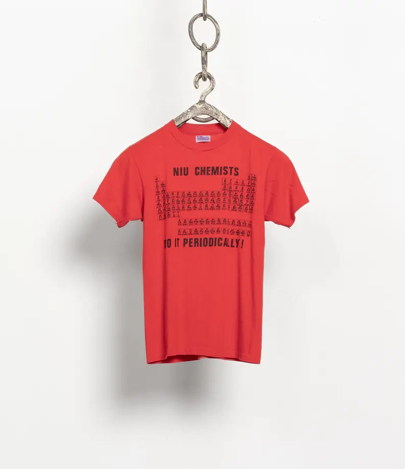 CHEMISTRY HUMOR TEES Vintage T-Shirts Periodic Table 70's Soft Thin / Small Medium | Etsy (US)