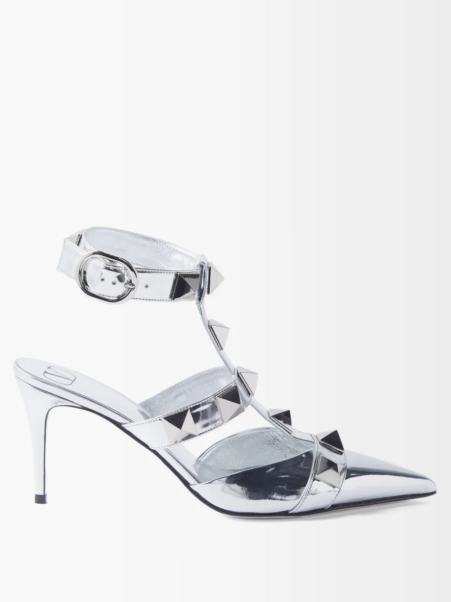 Roman Stud pointed-toe leather pumps | Valentino | Matches (US)