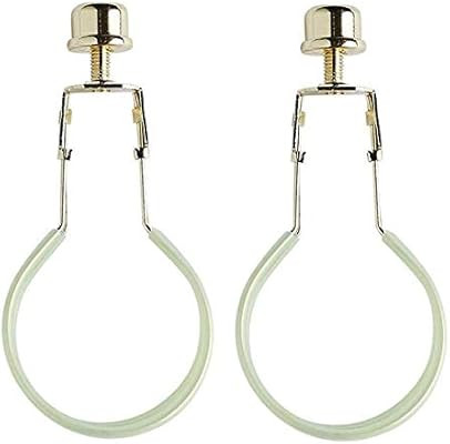 Clip On Lampshade Adapters - Includes Finials and Lampshade Levellers to Keep Lamp Shade in Place... | Amazon (US)