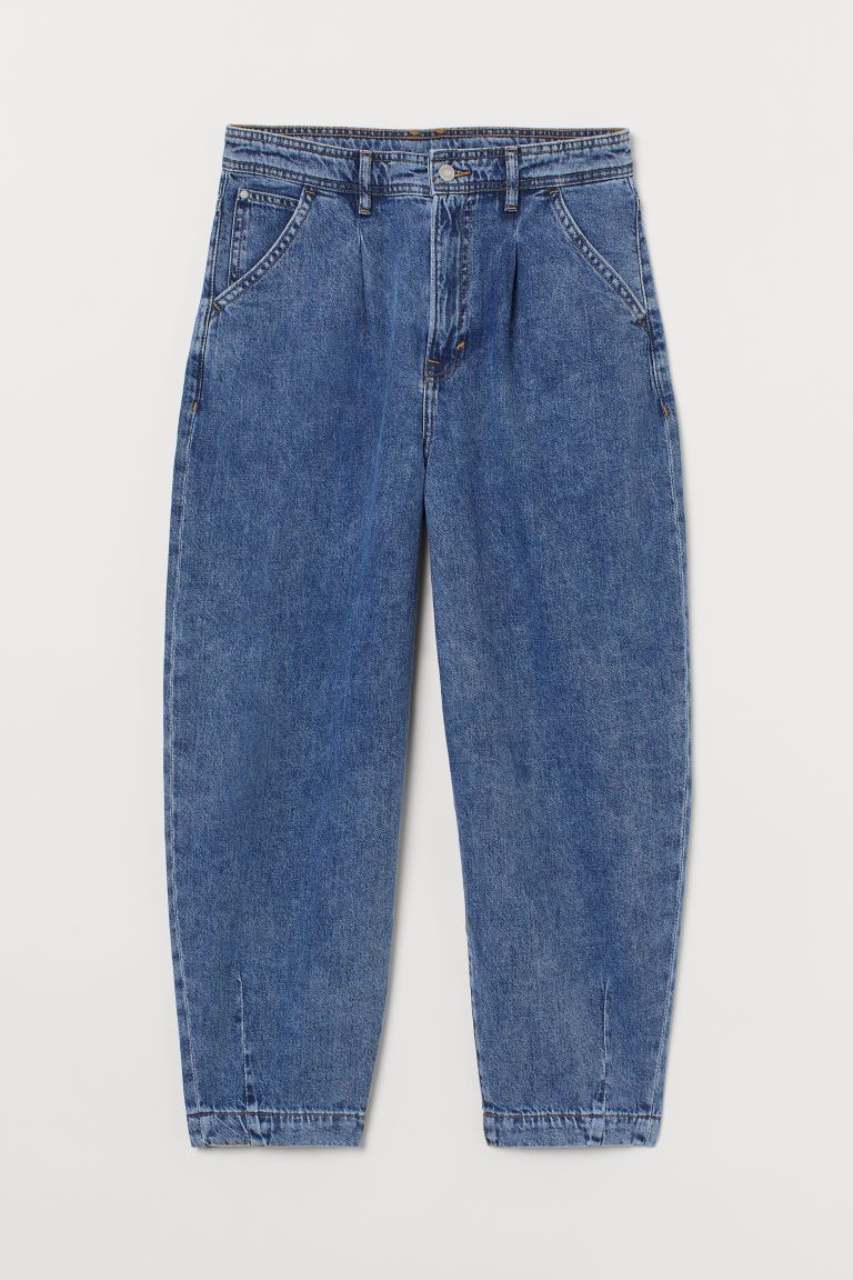 H & M - Balloon Ultra High Ankle Jeans - Blue | H&M (US + CA)