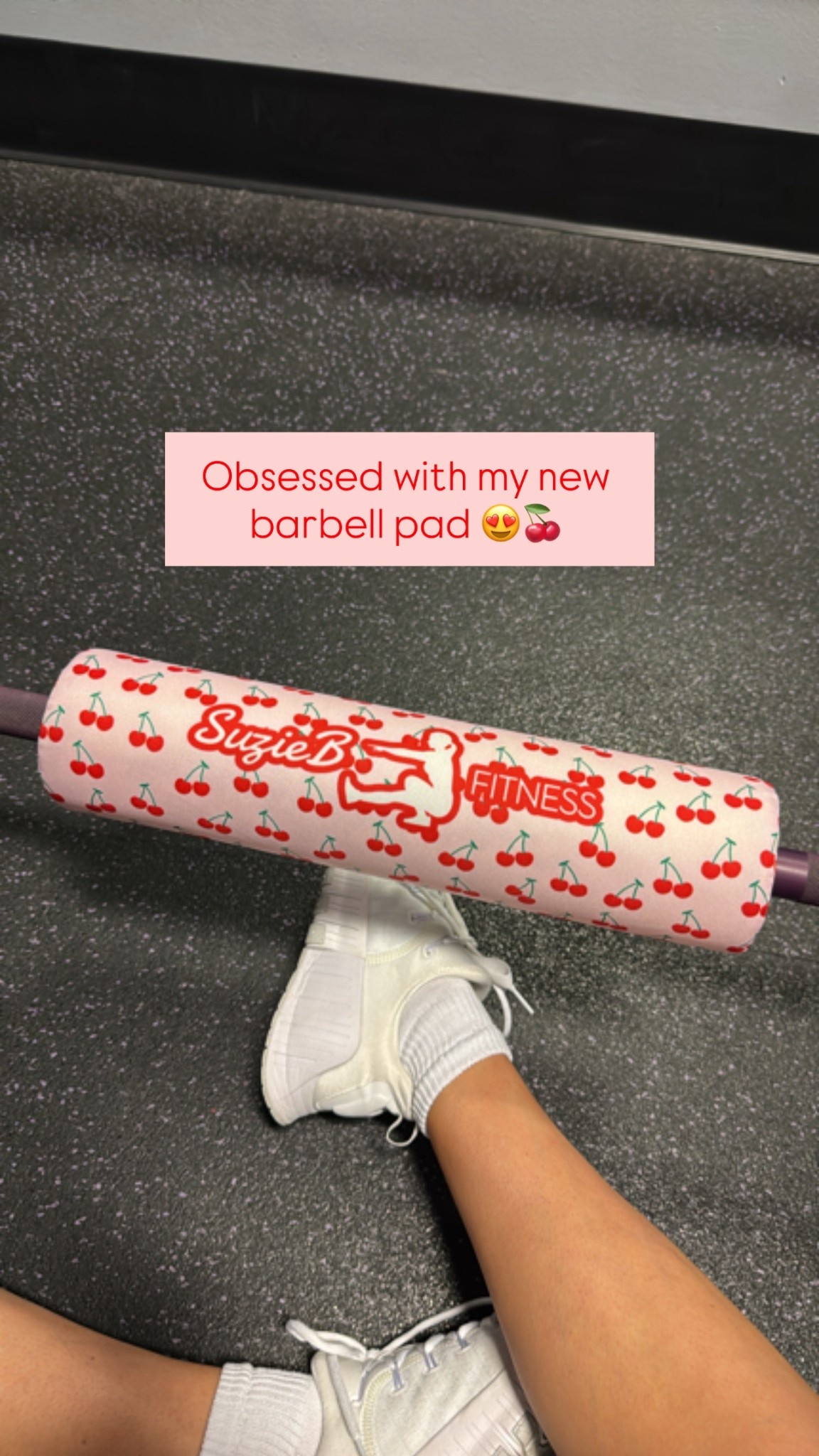 New barbell pad 🍒🏋🏻‍♀️
