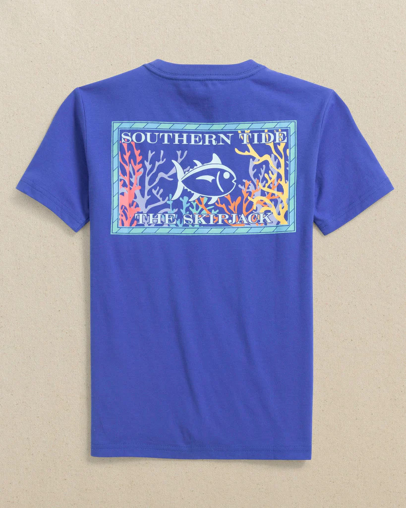 Kids Skipjack Among the Reef Short Sleeve T-Shirt | Southern Tide