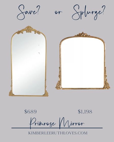 Save vs. splurge: Primrose Mirror!!

#looksforLess #affordableFurnitue #designerdupes #homefinds #bedroomrefresh

#LTKFind #LTKhome #LTKbeauty