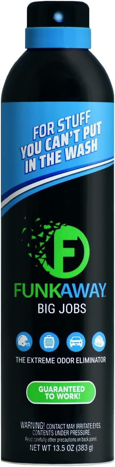 FunkAway Odor Eliminator Spray for Clothes, Shoes and Gear, Black (13.5 oz) | Amazon (US)