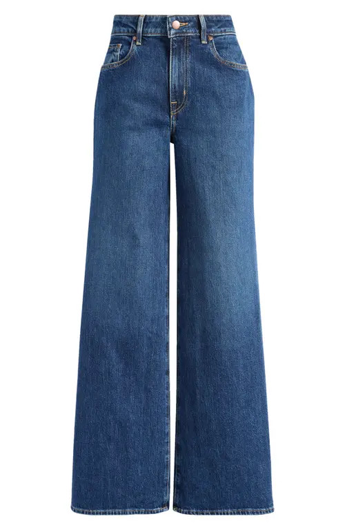 Treasure & Bond Wide Leg Jeans in Dark Wash at Nordstrom, Size 33 | Nordstrom