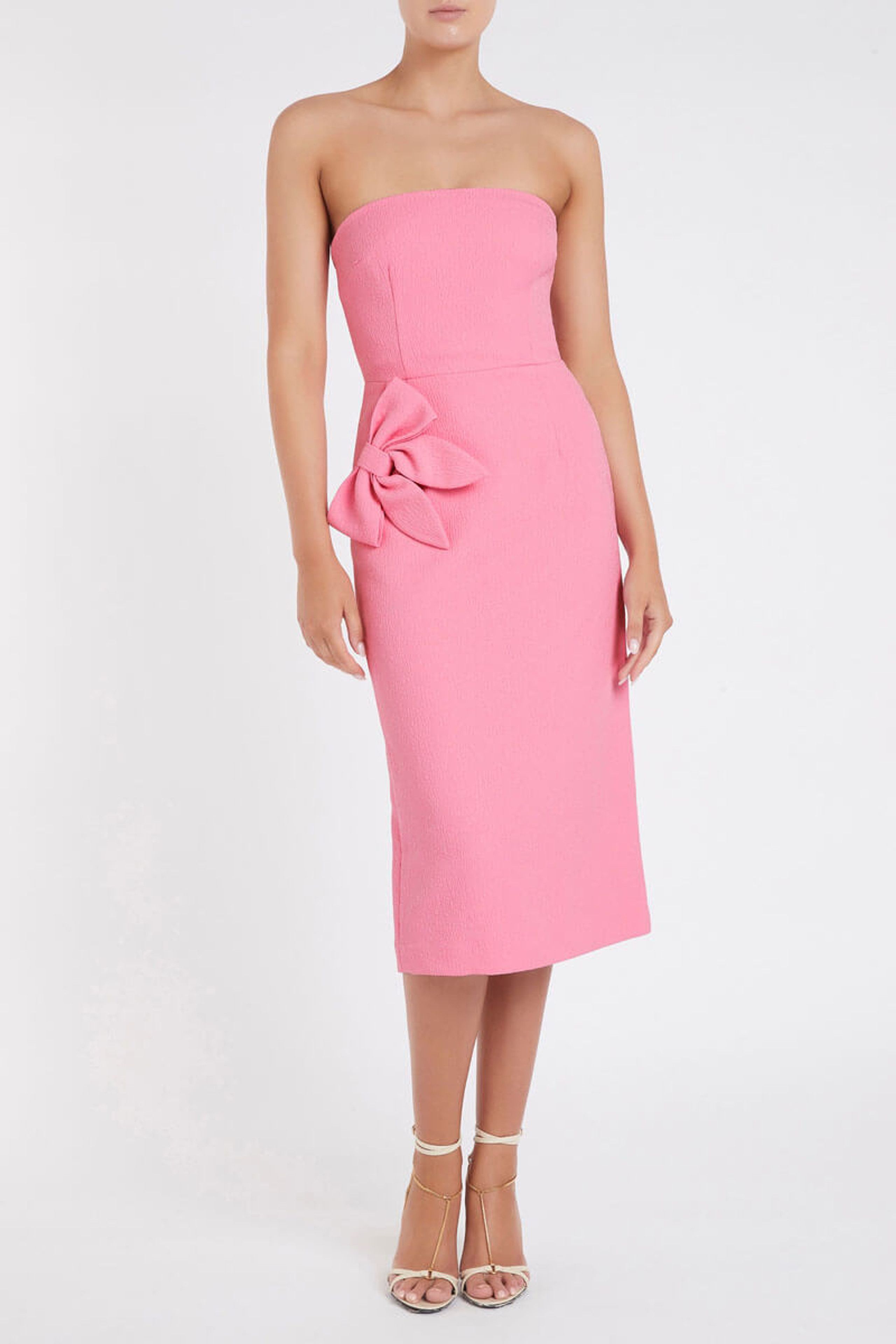 Jaclyn Sleeveless Midi Dress Pink | Rebecca Vallance (AU)