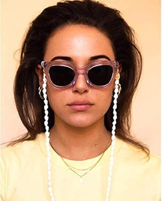 Cathercing Fashion Sunglasses Eyeglass Chains Necklace Shell Eyewear Retainer Reading Eyeglass Ho... | Amazon (US)