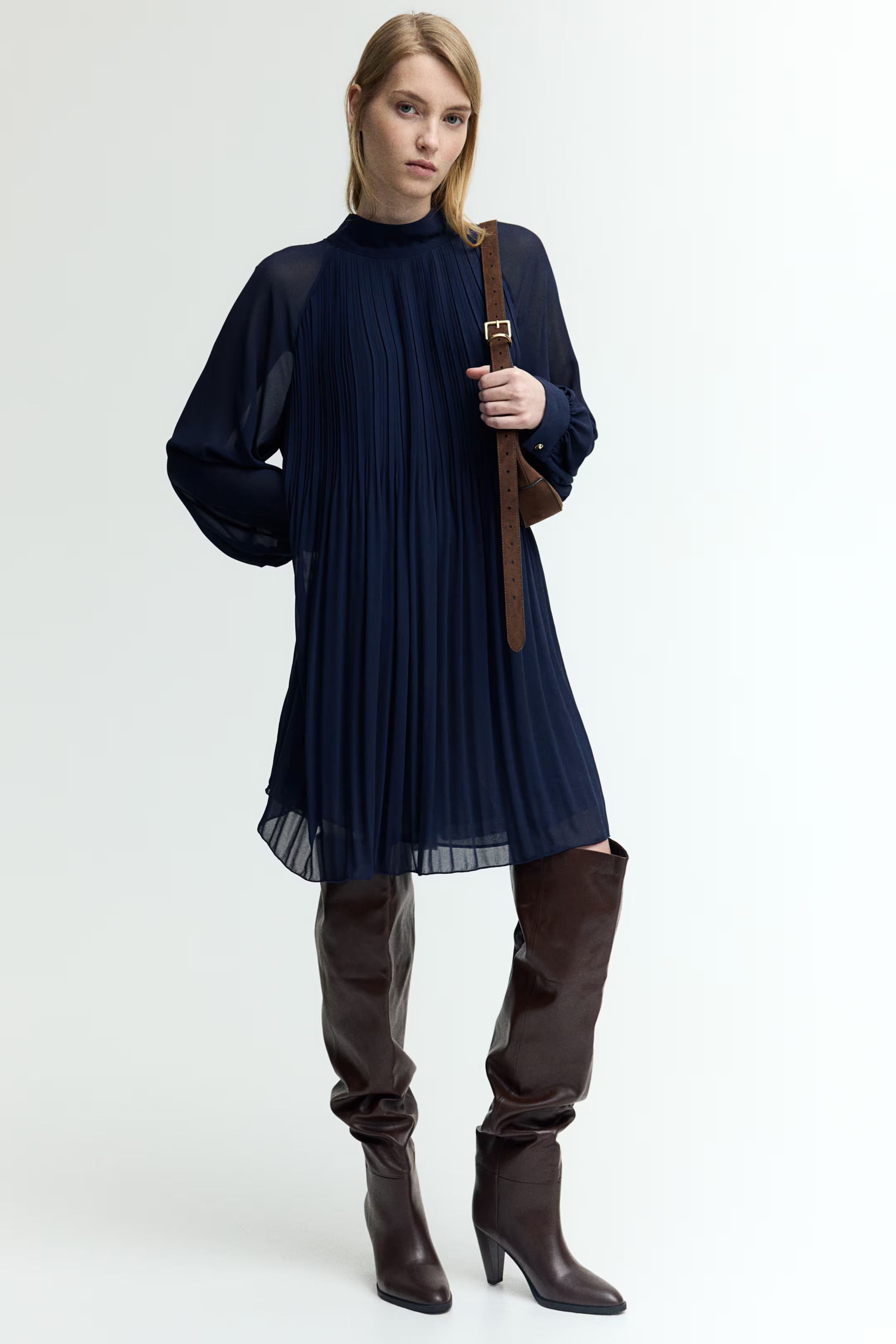 Pleated Chiffon Dress | H&M (US + CA)