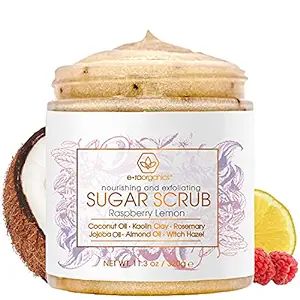 Era Organics Raw Sugar Exfoliating - Spa Quality Body Scrub with Organic Coconut Oil & Jojoba Oil... | Amazon (US)
