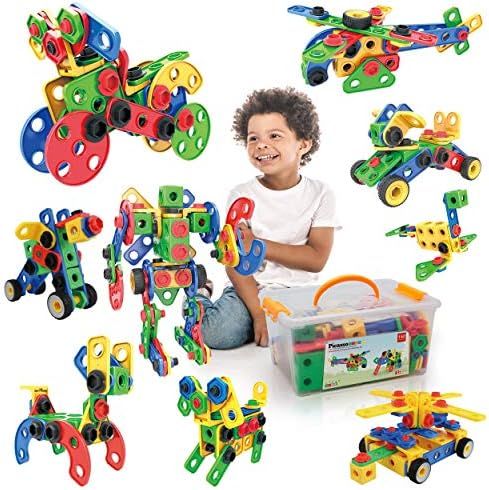 PicassoTiles STEM Learning Toys 152 Piece Building Block Set Kid Toy Construction Engineering Kit... | Amazon (US)