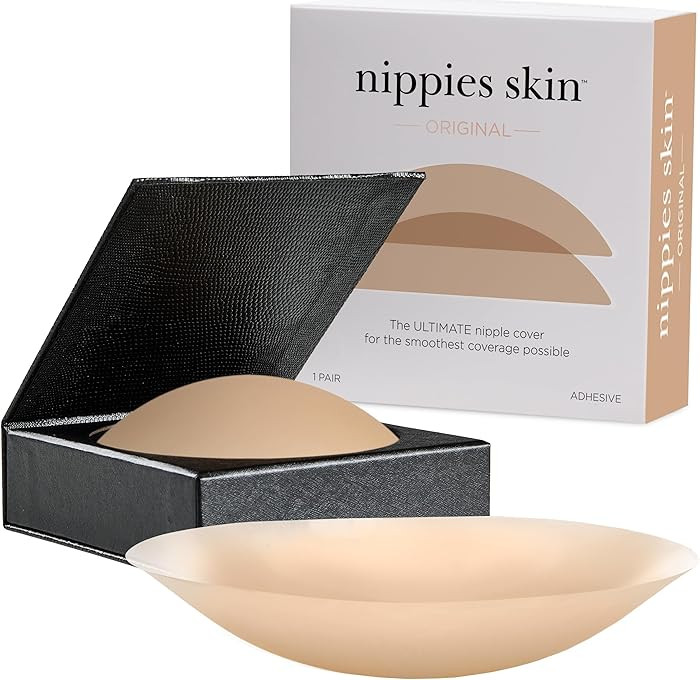 Nippies Nipple Covers for Women - Reusable Sticky Silicone Pasties with Travel Case - Original Ci... | Amazon (US)