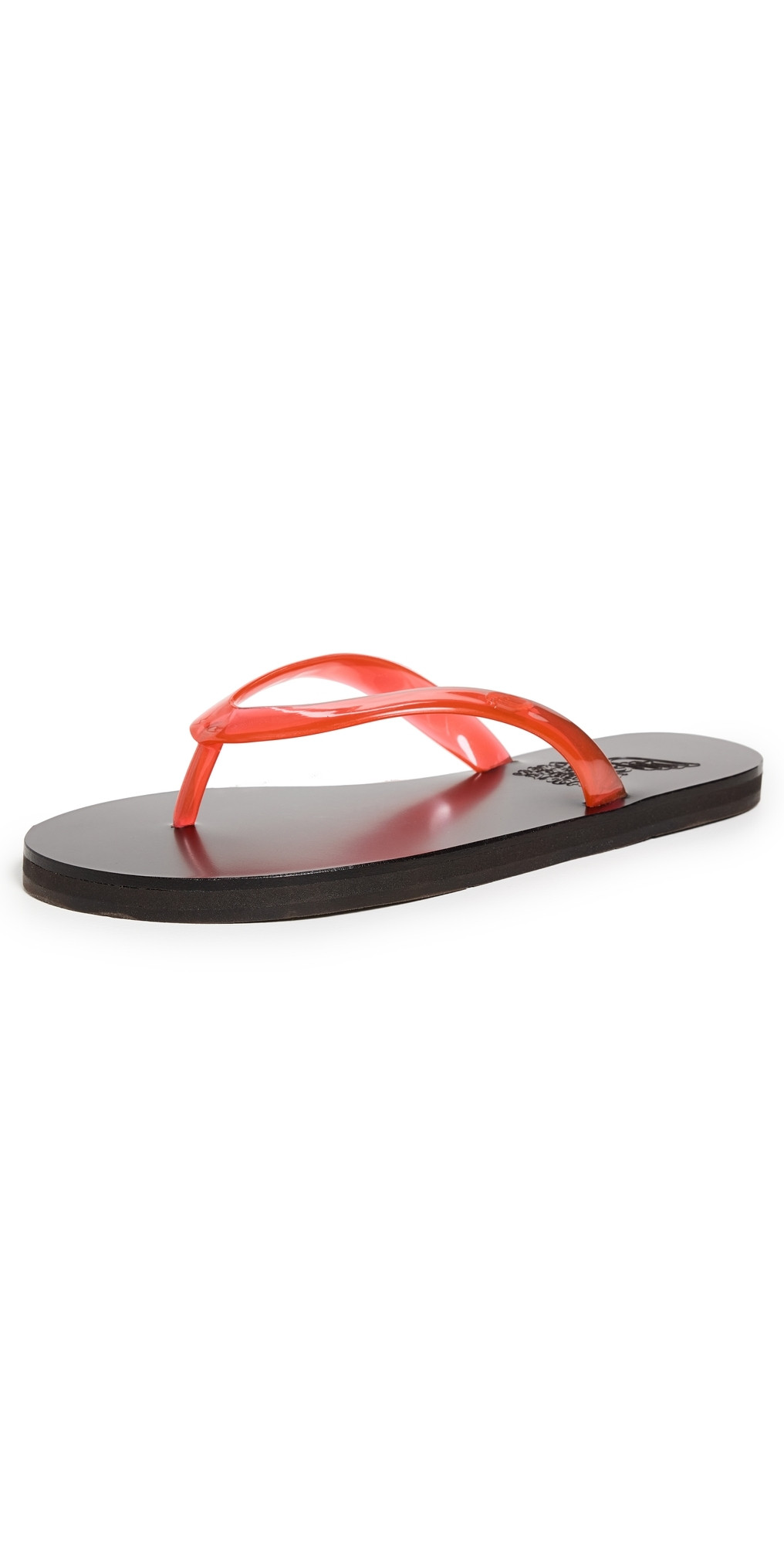 Ancient Greek Sandals Saionara Jelly Flip Flops Clear Red 38 | Shopbop