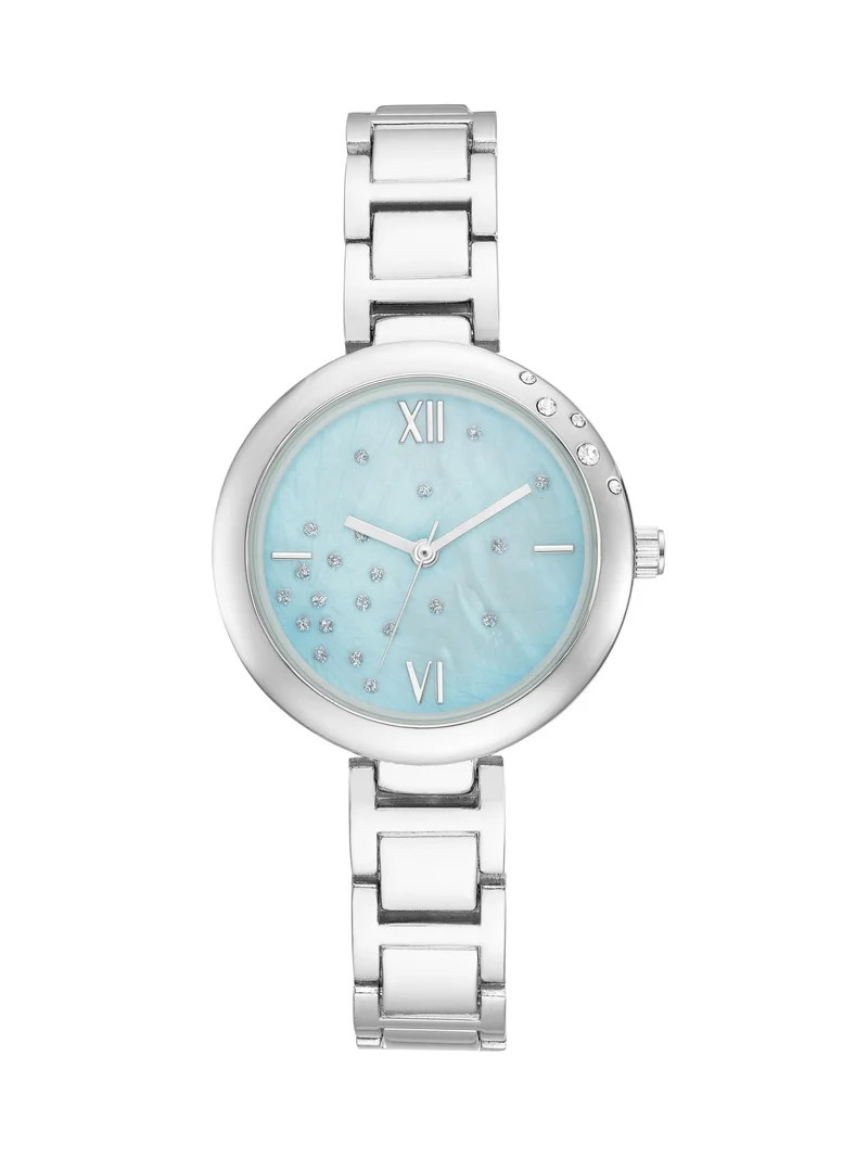 Time and Tru Ladies Silver Tone Bracelet Wristwatch | Walmart (US)