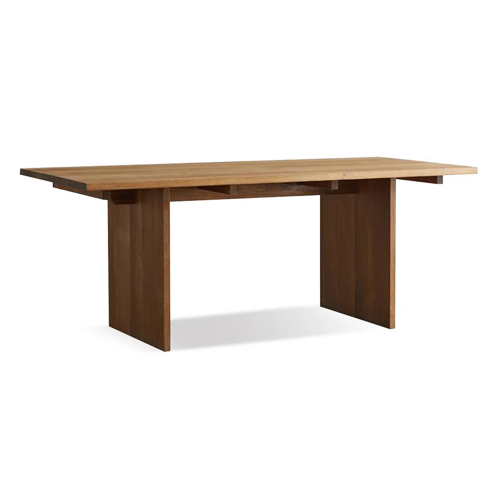 Brown Rectangular Solid Wood Dining Table | Wayfair North America