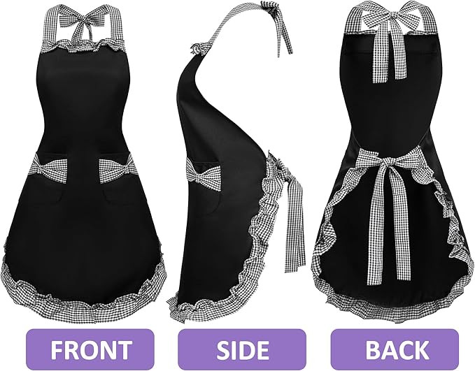 Will Well Cute Retro Vintage Apron for Women with Pockets, Gifts for women | Amazon (US)