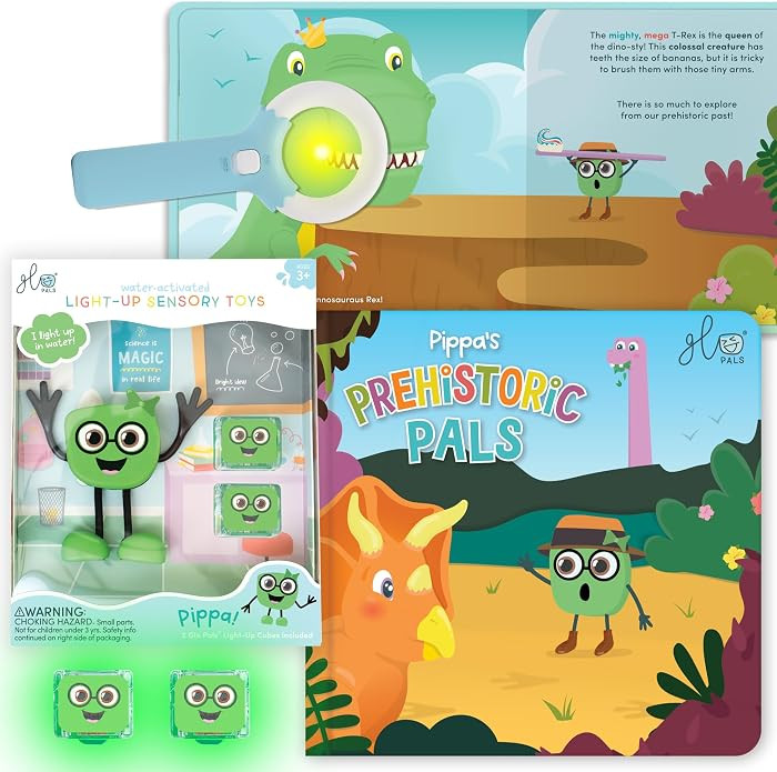 Glo Pals Water Activated Light-Up Story Book Sensory Bath Toy Bundle with Interactive Book, Magic... | Amazon (US)