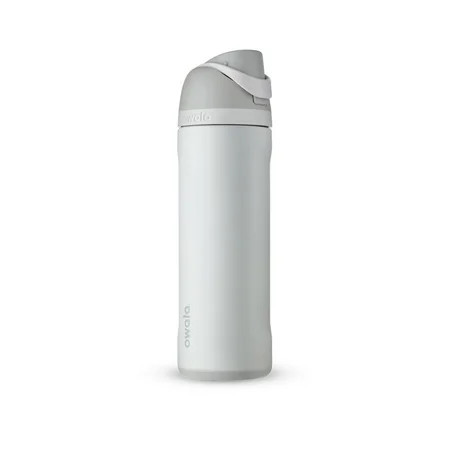 Owala FreeSip Stainless Steel Water Bottle, 24oz, Shy Marshmallow White | Walmart (US)