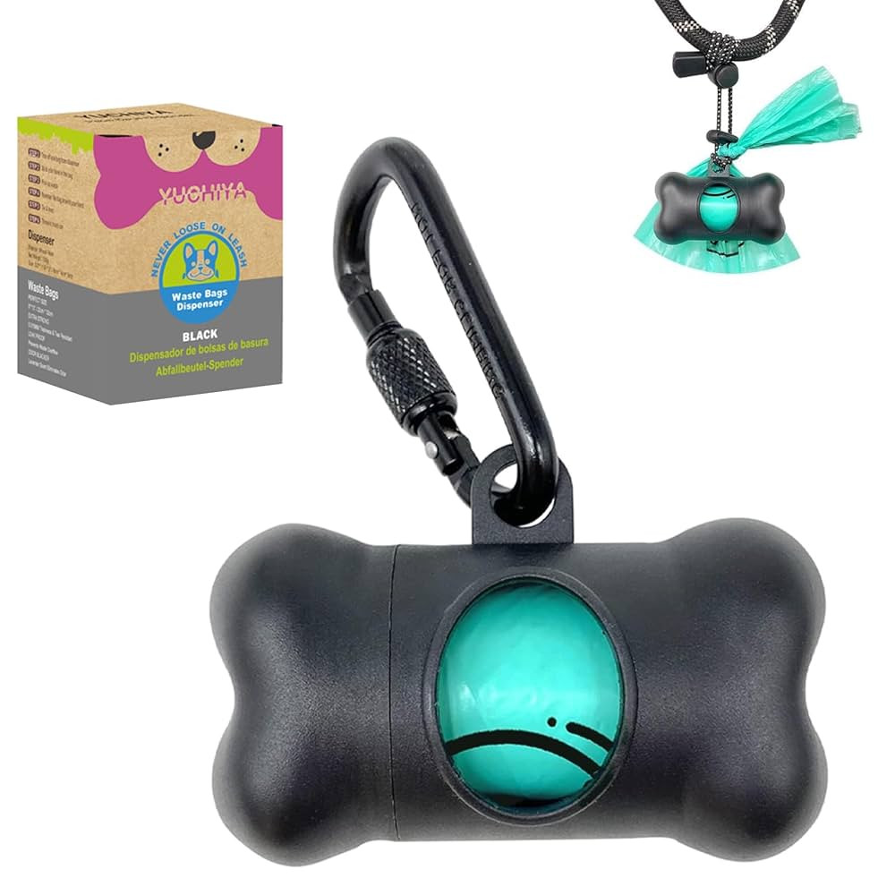 Dog Poop Pickup Bags Holder Dispenser with Standard-Sized Leak-Proof Scented Doggy Waste Bags and... | Amazon (US)