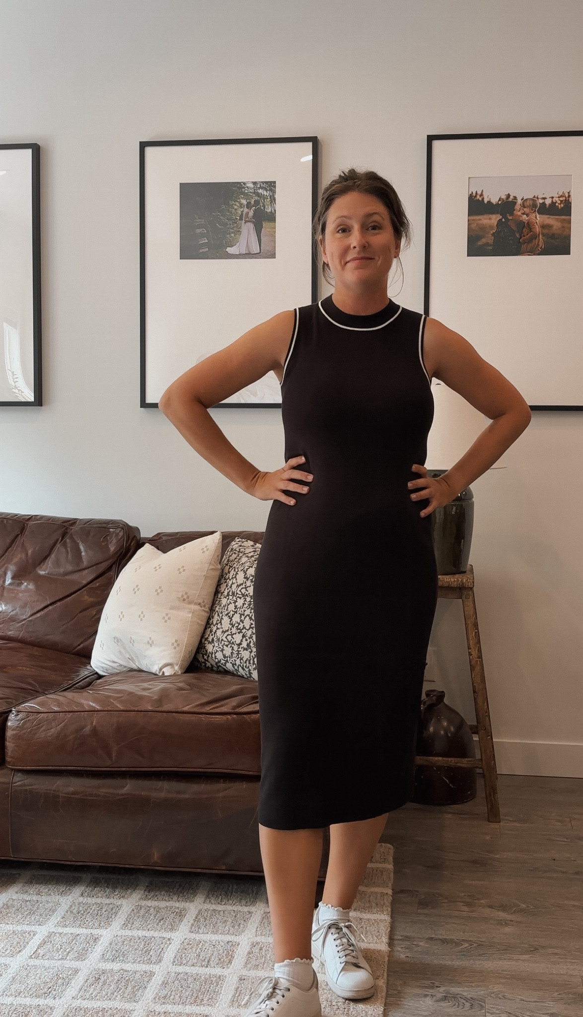 My favorite sweater dress is on sale for $16 at Walmart! 🤌🏻 It’s giving “old money,” but is so affordable. It’s so soft (I have super sensitive eczema skin, so trust me on this one), and cozy and also comes in a beautiful green color.  I love that it hits just below the knee and looks great with a denim jacket, just in time for fall 2024 fashion. I’m wearing a small  Walmart fashion has been on FIRE lately. #ootd #walmartfashion 

#LTKFallSale #LTKMidsize #LTKSaleAlert