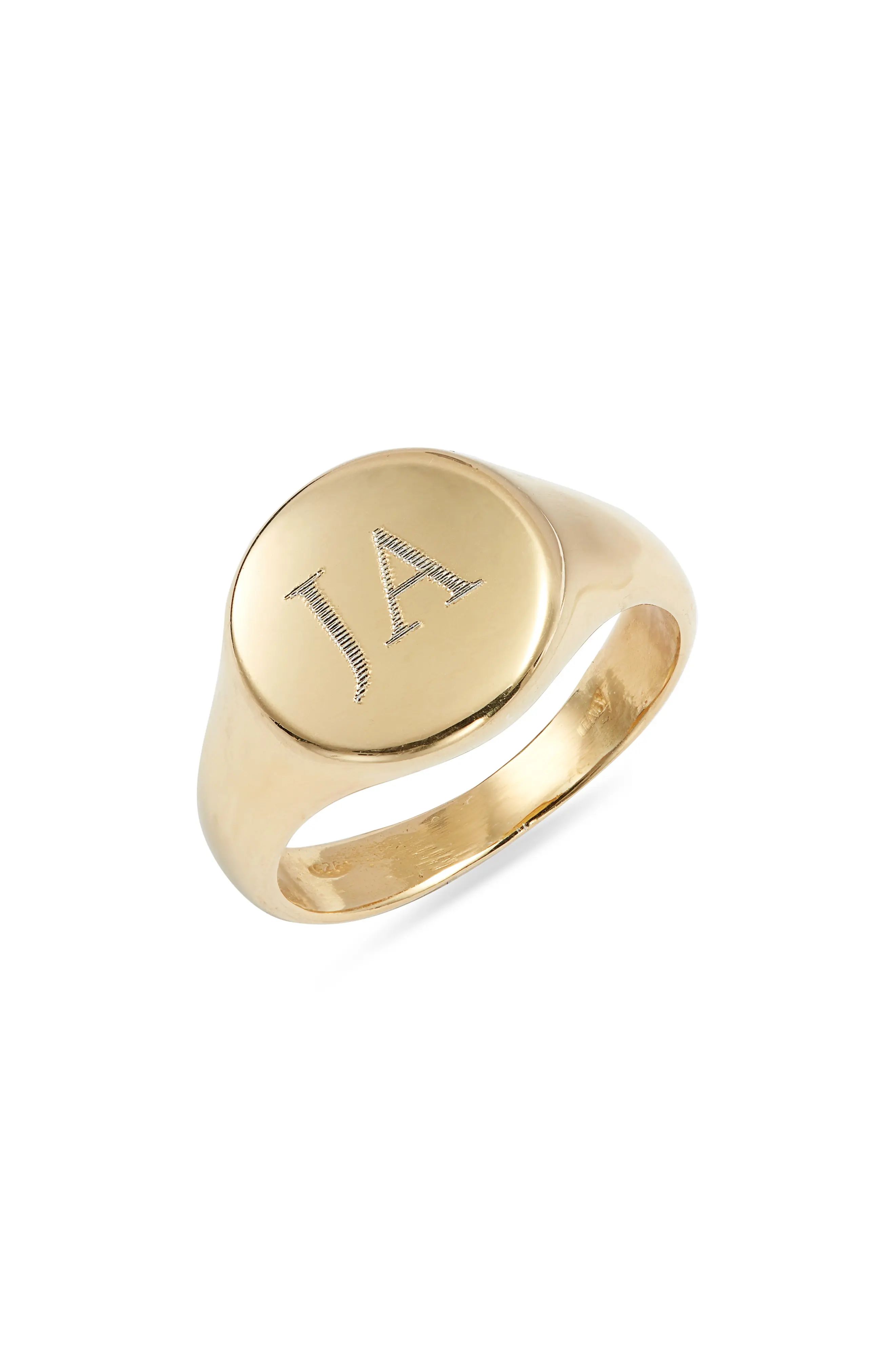 Women's Argento Vivo Personalized Signet Ring | Nordstrom