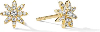 David Yurman Petite Starburst 18K Gold & Pavé Diamond Stud Earrings | Nordstrom | Nordstrom