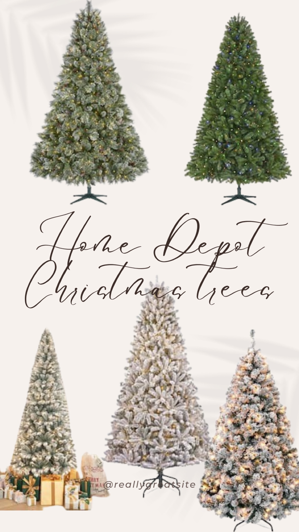Home Depot top choices for Christmas trees! 

#LTKSeasonal #LTKHoliday