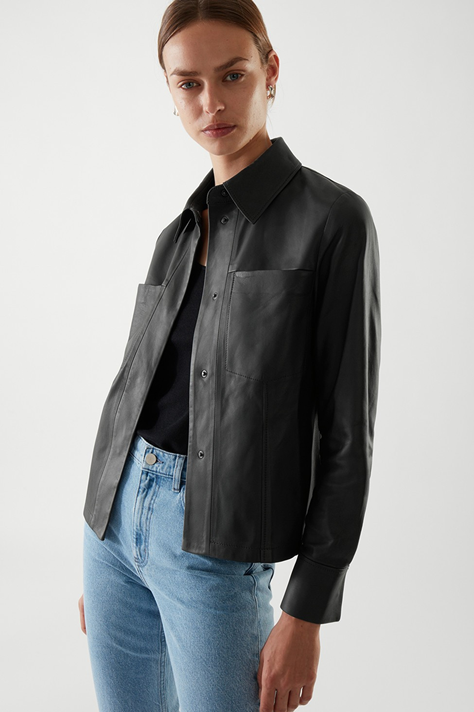 LEATHER OVERSHIRT | COS (US)