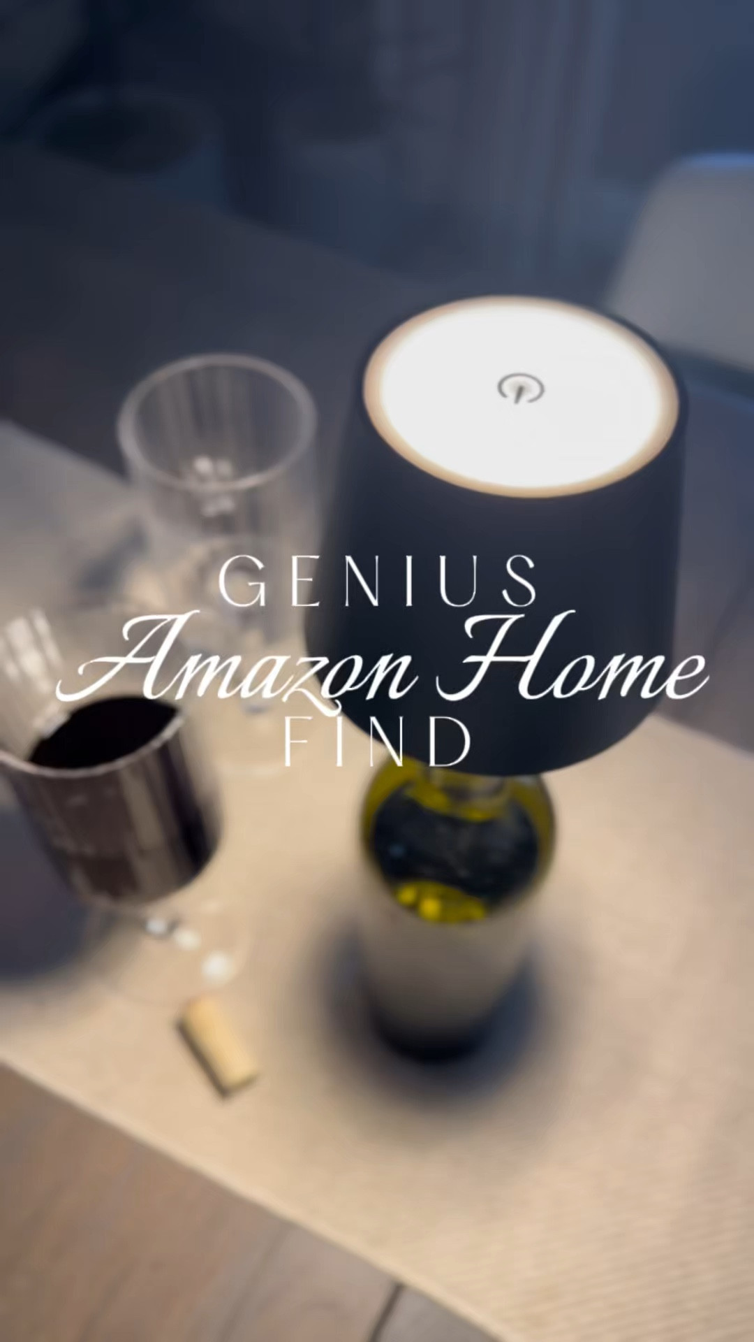 Love this new genius Amazon home find 💡

Add a little ambiance to your wine o'clock time with this battery rechargeable wireless bottle lamp. 

Love the soft glow this adds for a cozy evening gathering. It is touch activated and has 3 color temperature options. 

Not a wine drinker? You can use this in any bottle to create a unique and portable table lamp! 


#LTKWatchNow #LTKHome #LTKParties
