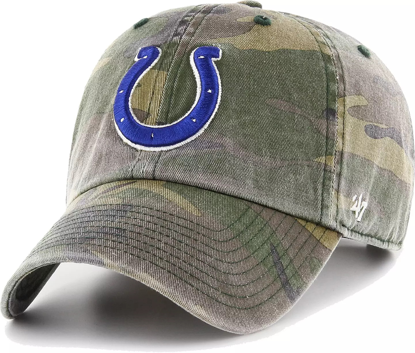 '47 Men's Indianapolis Colts Camo Adjustable Clean Up Hat | DICK'S Sporting Goods