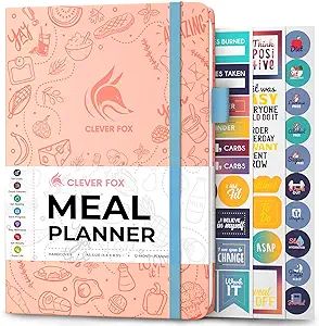 Clever Fox Weekly Meal Planner - Weekly & Daily Meal Prep Journal with Shopping and Grocery Lists... | Amazon (US)