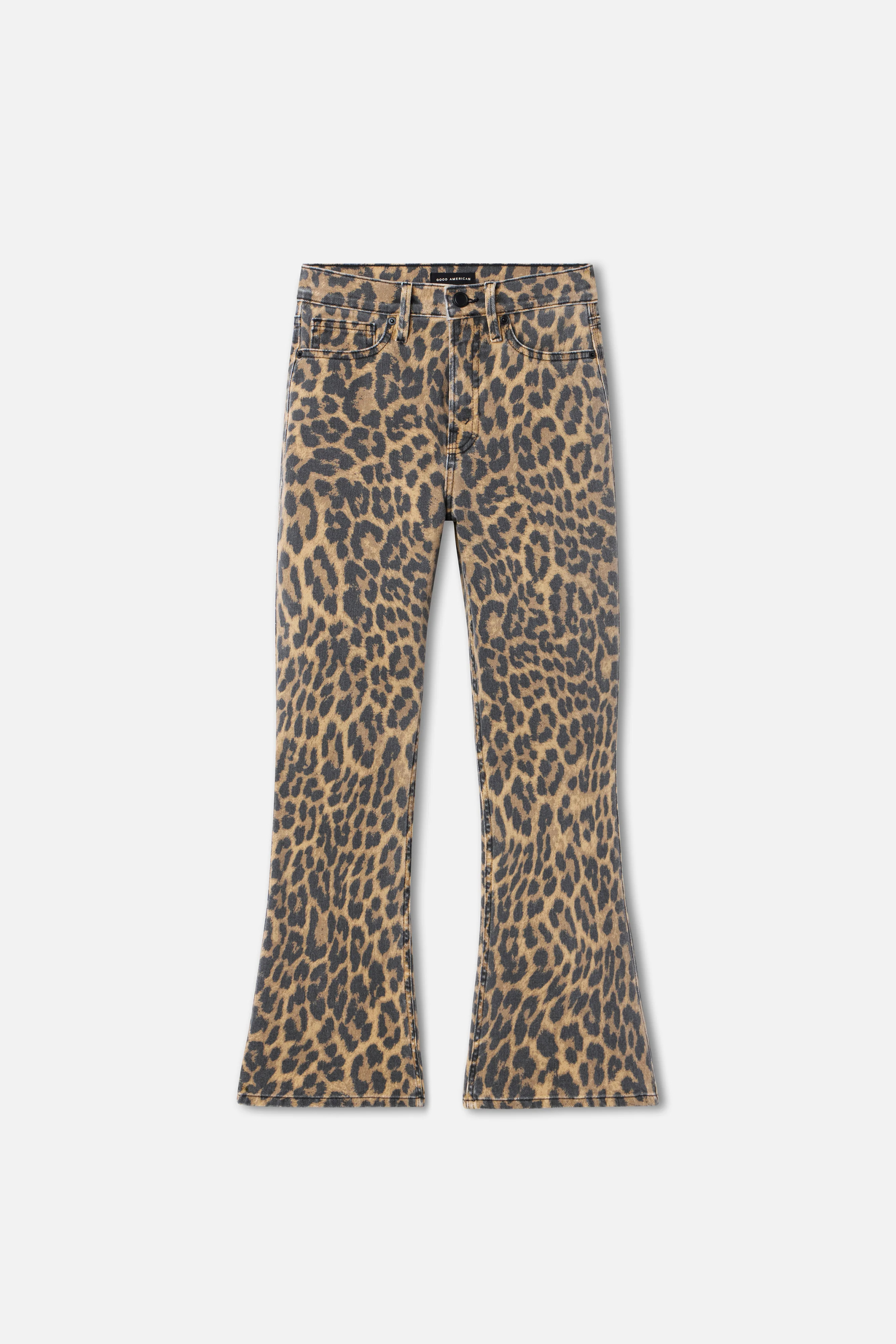 GOOD KICK FLARE LEOPARD JEANS | LUCKY LEOPARD001 - GOOD AMERICAN | Good American