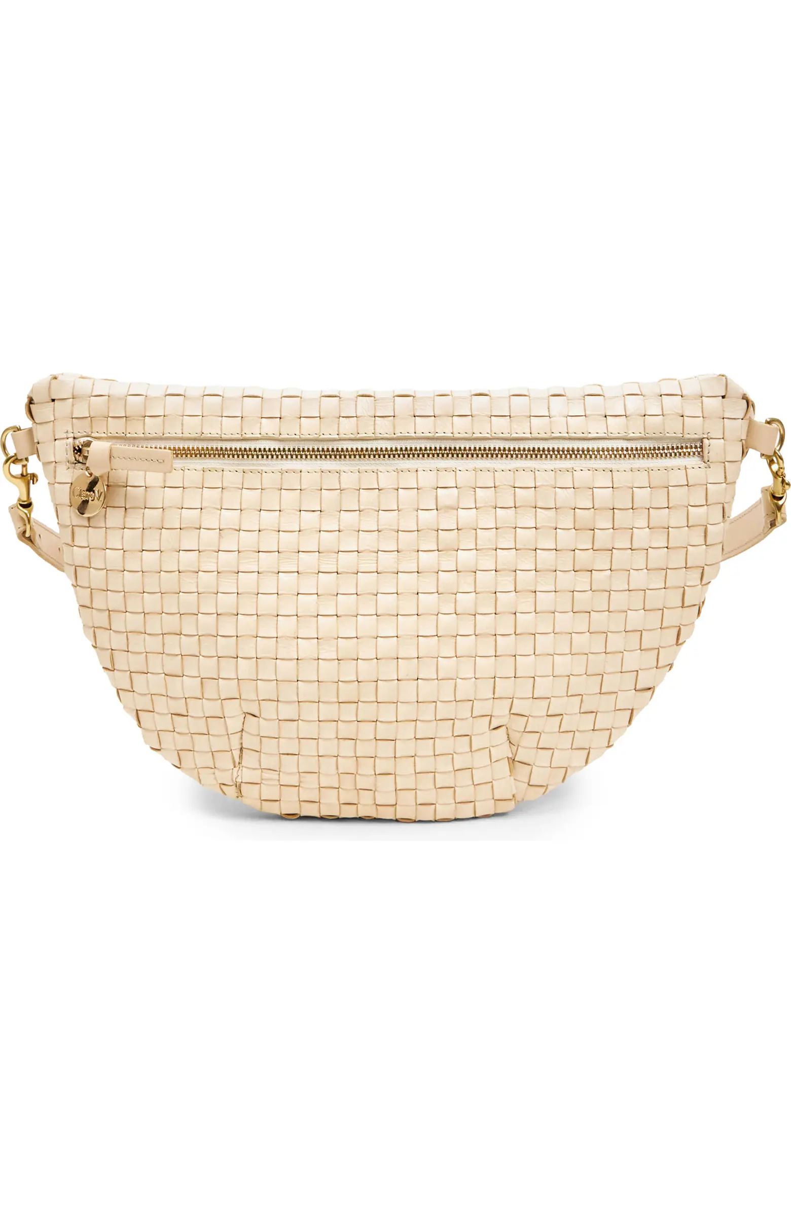 Grande Woven Leather Convertible Belt Bag | Nordstrom