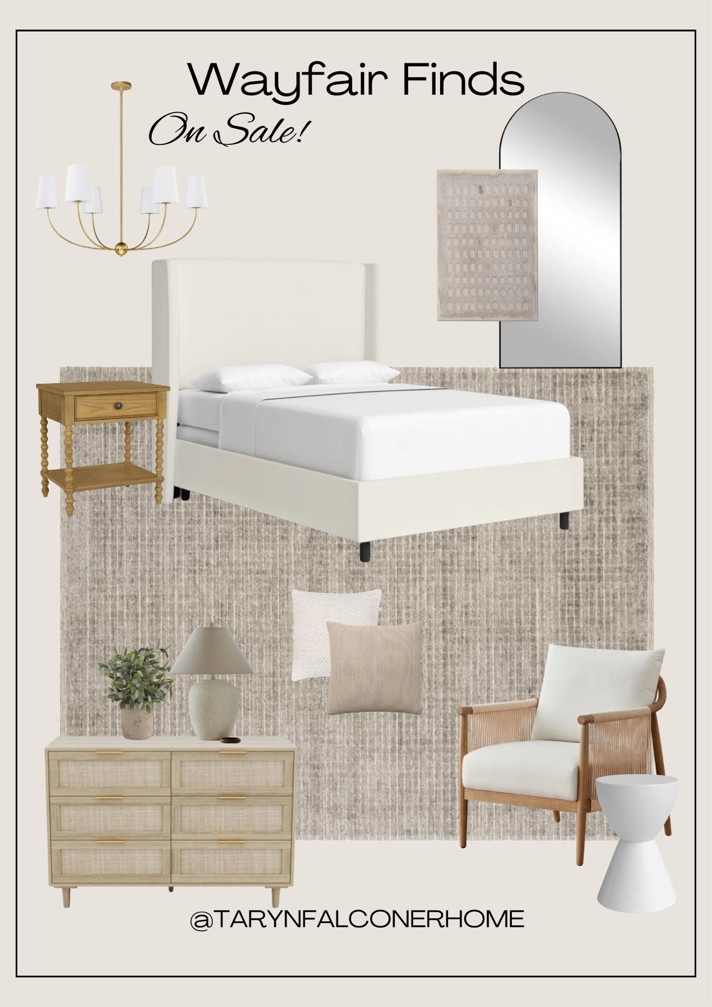 ON SALE! Beautiful, neutral and affordable finds from @wayfair 

#neutralhome #bedroomfinds #bed #accentchair #affordable #homefinds #onsale #chandelier #dresser #mirror #rug

#LTKSaleAlert #LTKHome
