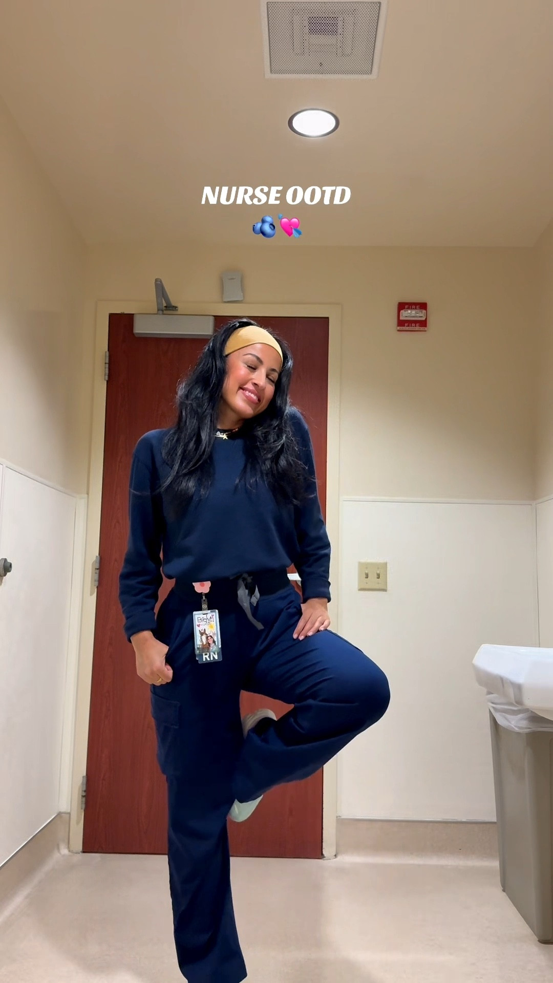 Nurse ootd 💙🦋🫐🐬