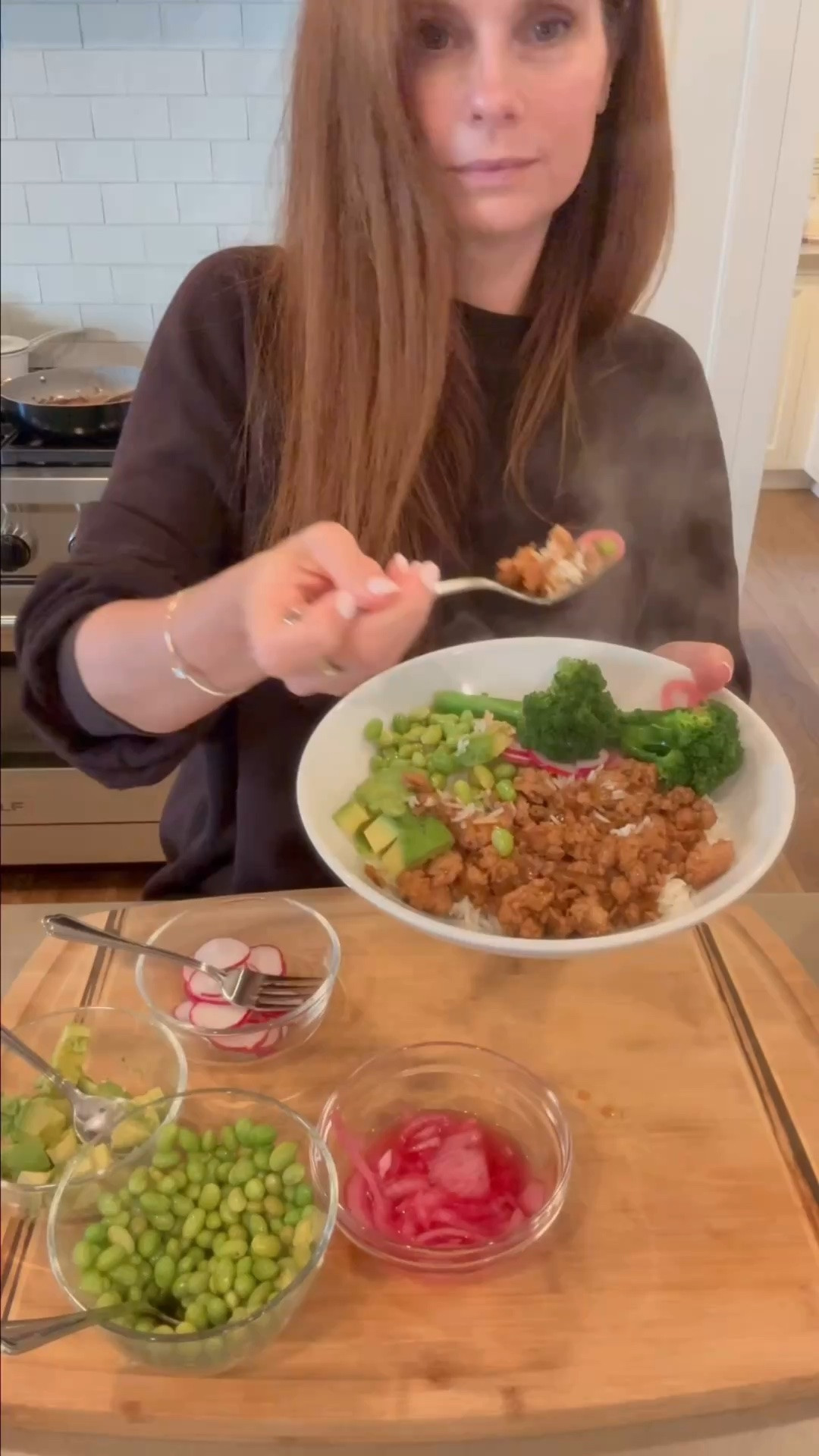 Bowls are having a moment in our house and I can honestly say I’m here for it. It amazes me the variety of veggies and protein my girls are willing to eat when it we are having ‘bowls’ for dinner. This Asian inspired version is SO simple, packed with flavor, and requested weekly by my family!