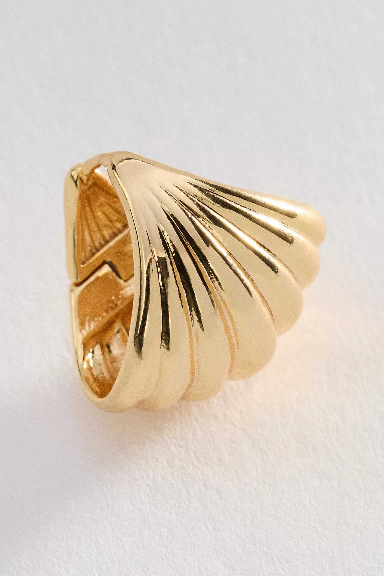 Fanned Huggie Hoop Earrings | Anthropologie (US)