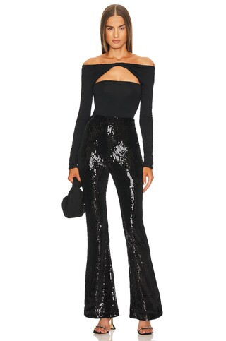 NBD x Marianna Hewitt Maeve Pant in Black from Revolve.com | Revolve Clothing (Global)
