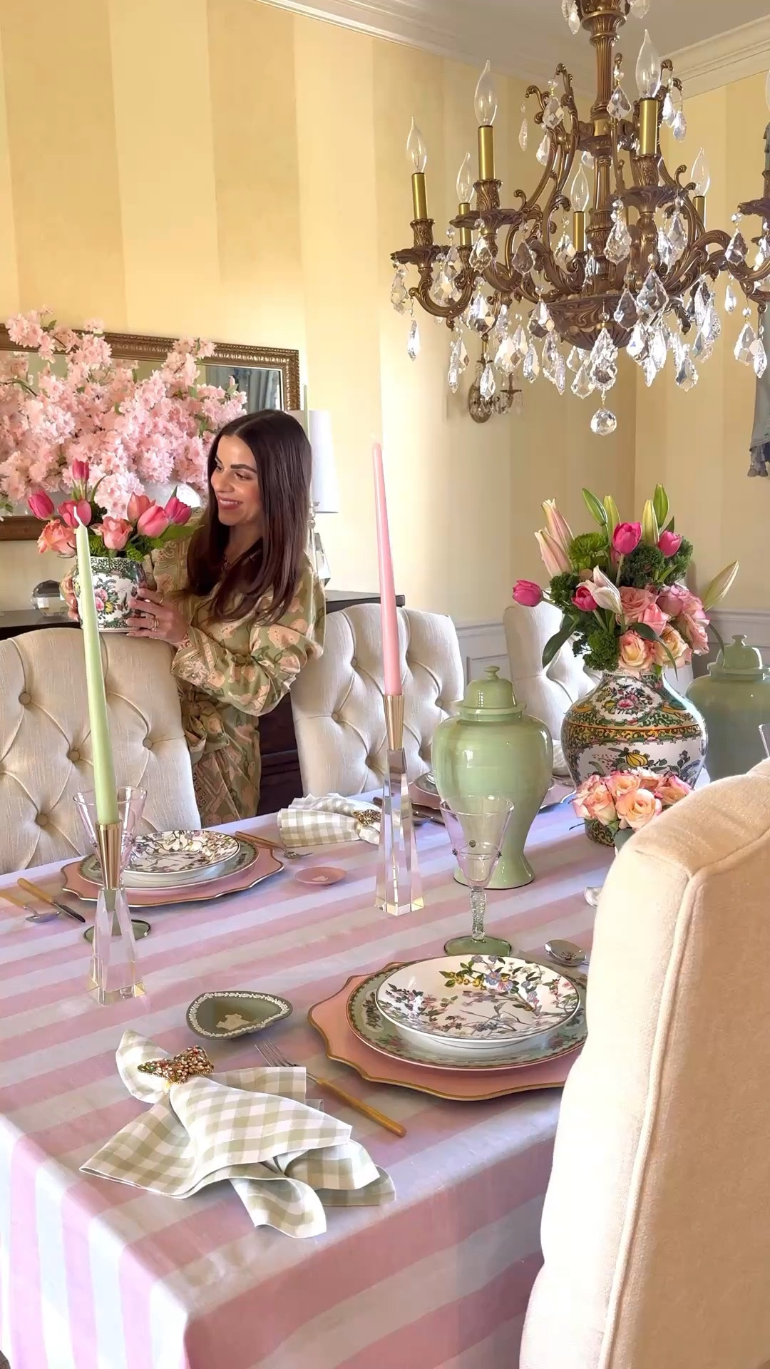 Shop my Mother’s Day Tablescape featuring linens from @Solino Home! 

Mother’s Day table, spring tablescape, spring entertaining, hosting ideas, garden party, dinner party, Mother’s Day brunch, famille rose, Wedgwood, crystal candleholders, spring decor 

#LTKSeasonal #LTKdayinmylife #LTKHome
