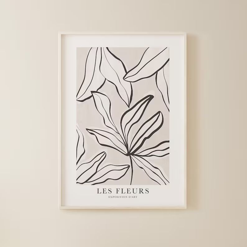 Les Fleurs Printable Wall Art Floral Vintage Exhibition - Etsy | Etsy (US)