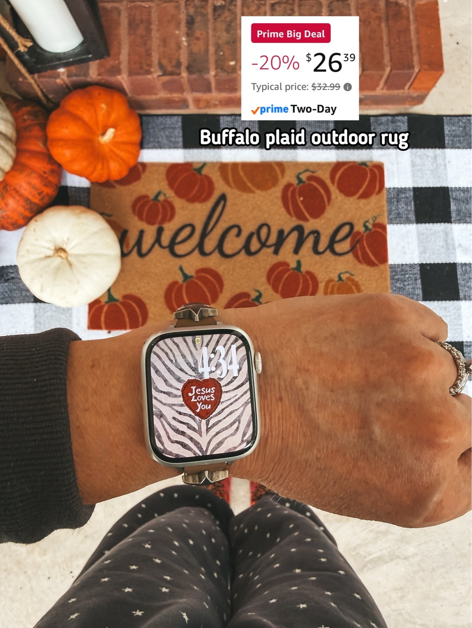 This mat is on sale and perfect to layer. It also comes in more colors.