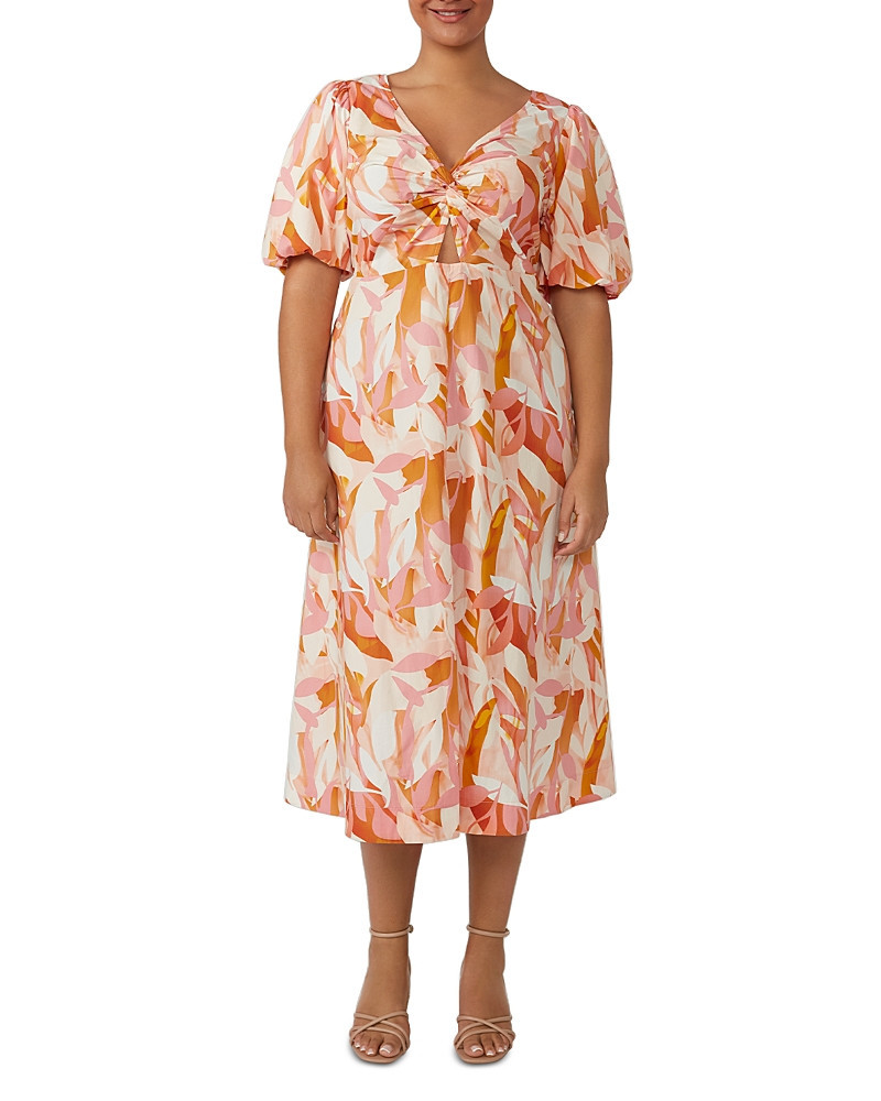 Estelle Plus Aura Cascade Midi Dress | Bloomingdale's (US)