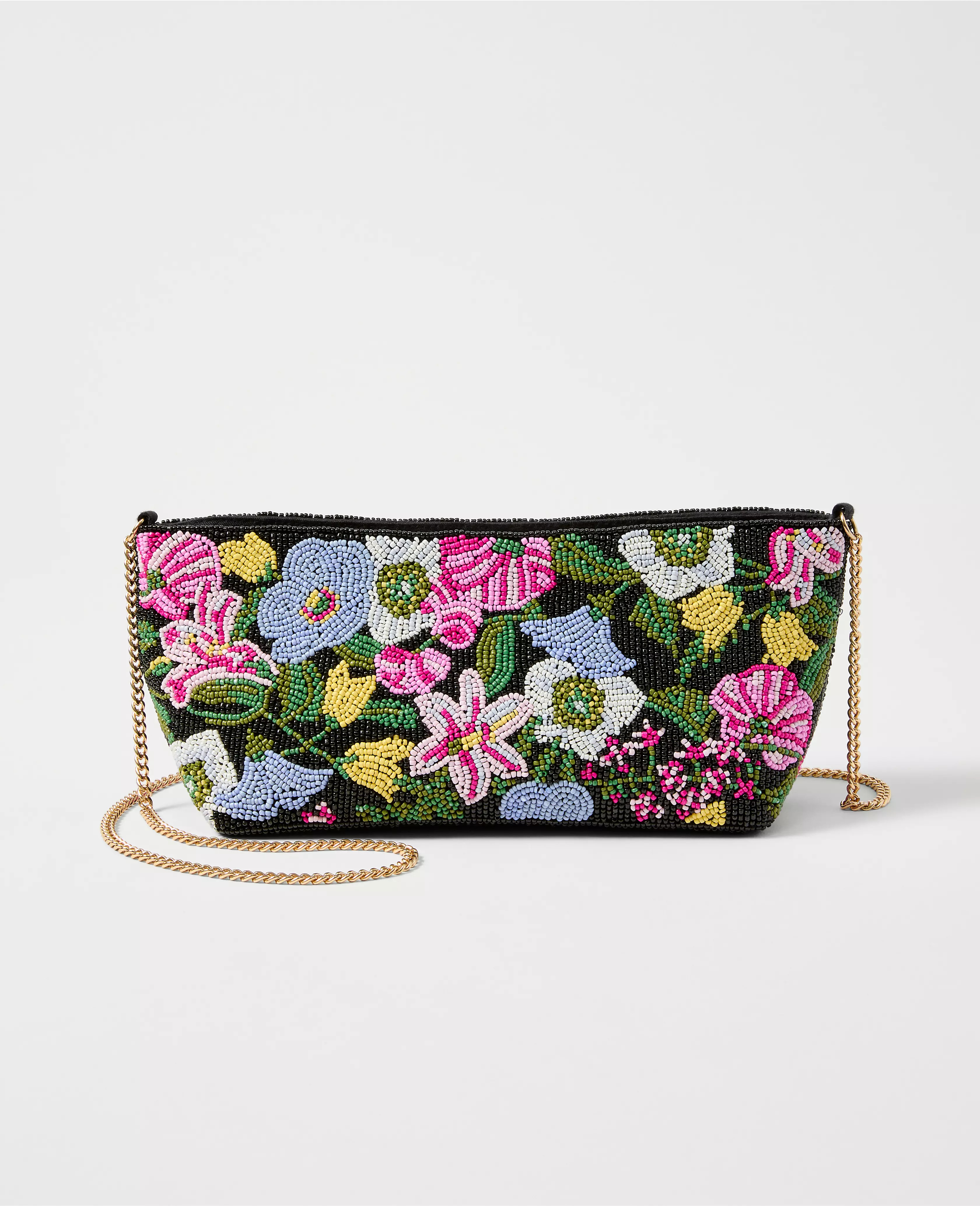 Beaded Floral Clutch | Ann Taylor