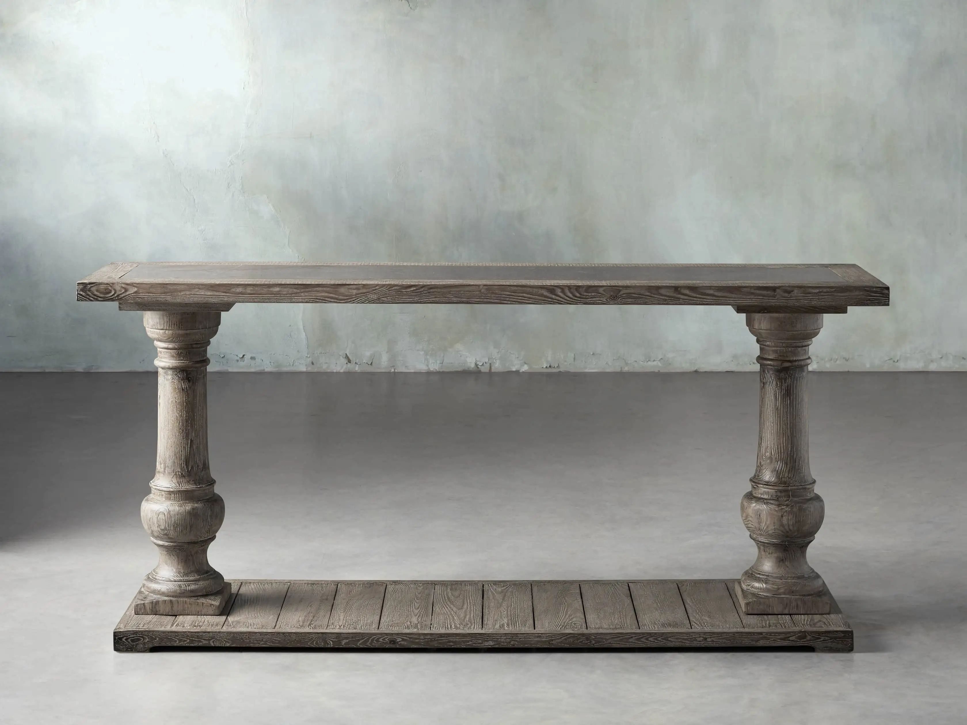 Hudson 71"" Console Table with Bluestone Top | Arhaus