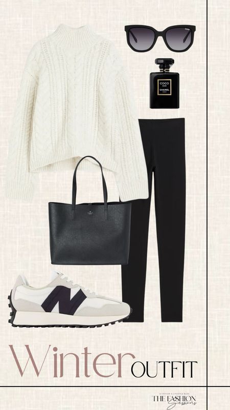 Winter Outfit | Cream Sweater | New Balance Sneaker | Leggings | 

#LTKSeasonal #LTKHoliday #LTKstyletip