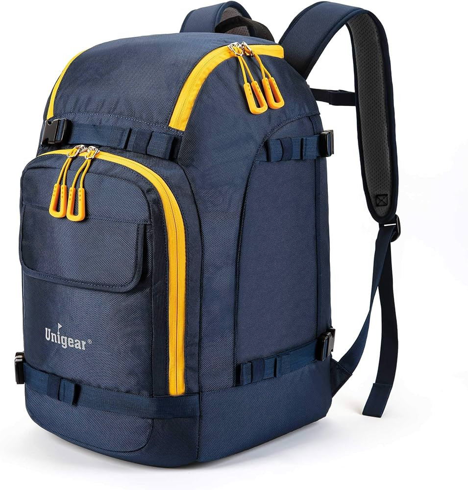 Unigear Ski Boot Bag, 50L Ski Boot Travel Backpack for Ski Helmet, Goggles, Gloves, Skis, Snowboa... | Amazon (US)